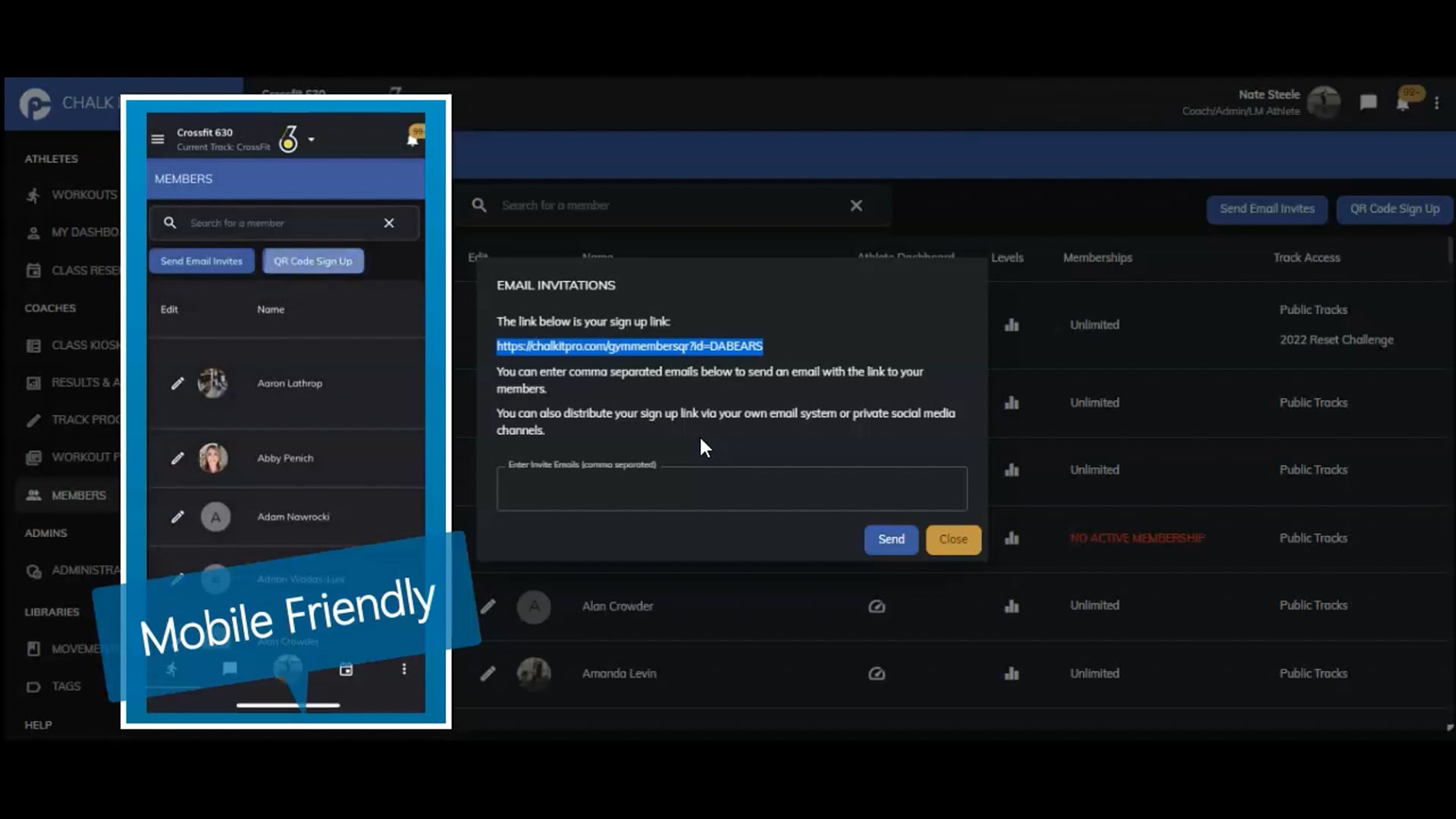 How to get members signed up