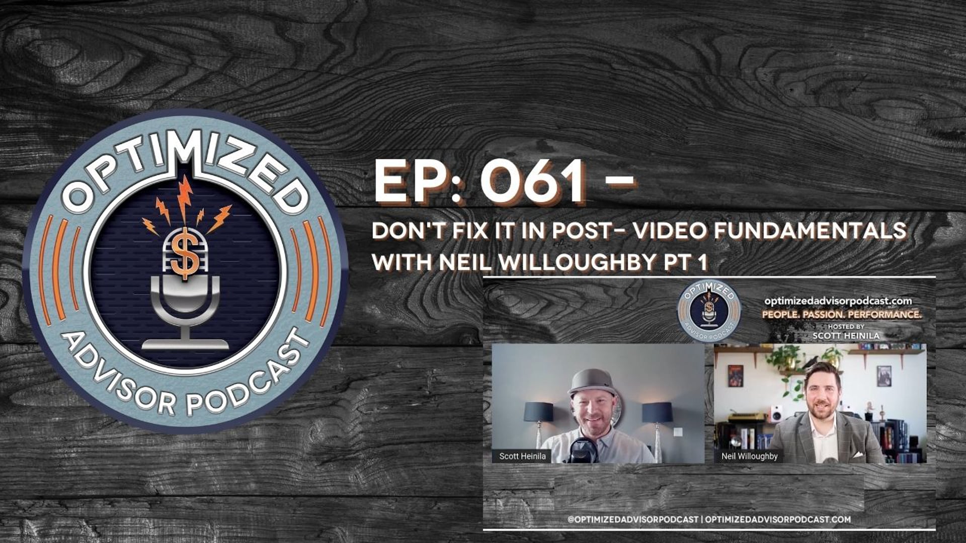 Don't Fix It in Post: Video Fundamentals with Neil Willoughby (Pt 1)