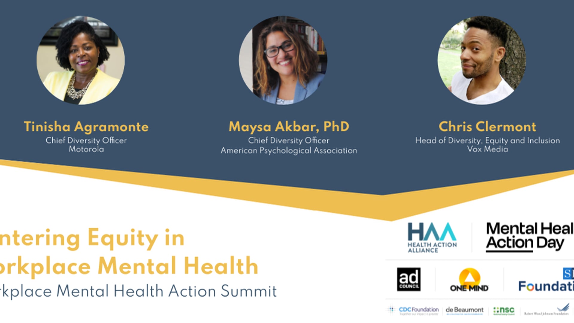 Centering Equity in Workplace Mental Health panel