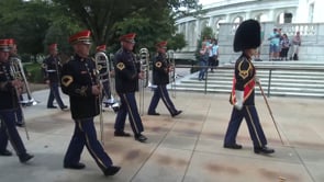 U.S. Army Ceremonial Band at Tomb of The Unknown Soldier. (3:41)