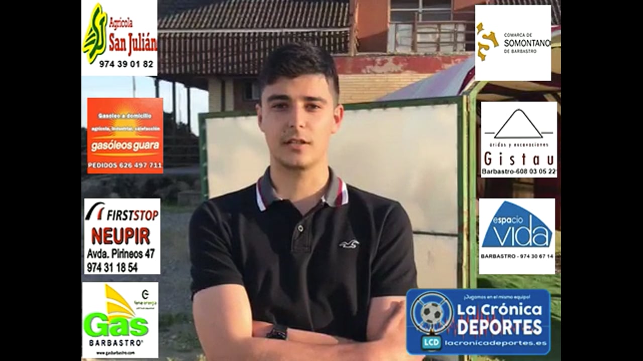 LA PREVIA / UD Binaced - UDB Somontano / MARCOS LACOMA (Jugador Barbastro Somontano) Jornada 2 / Play Off de Ascenso a 1ª Regional