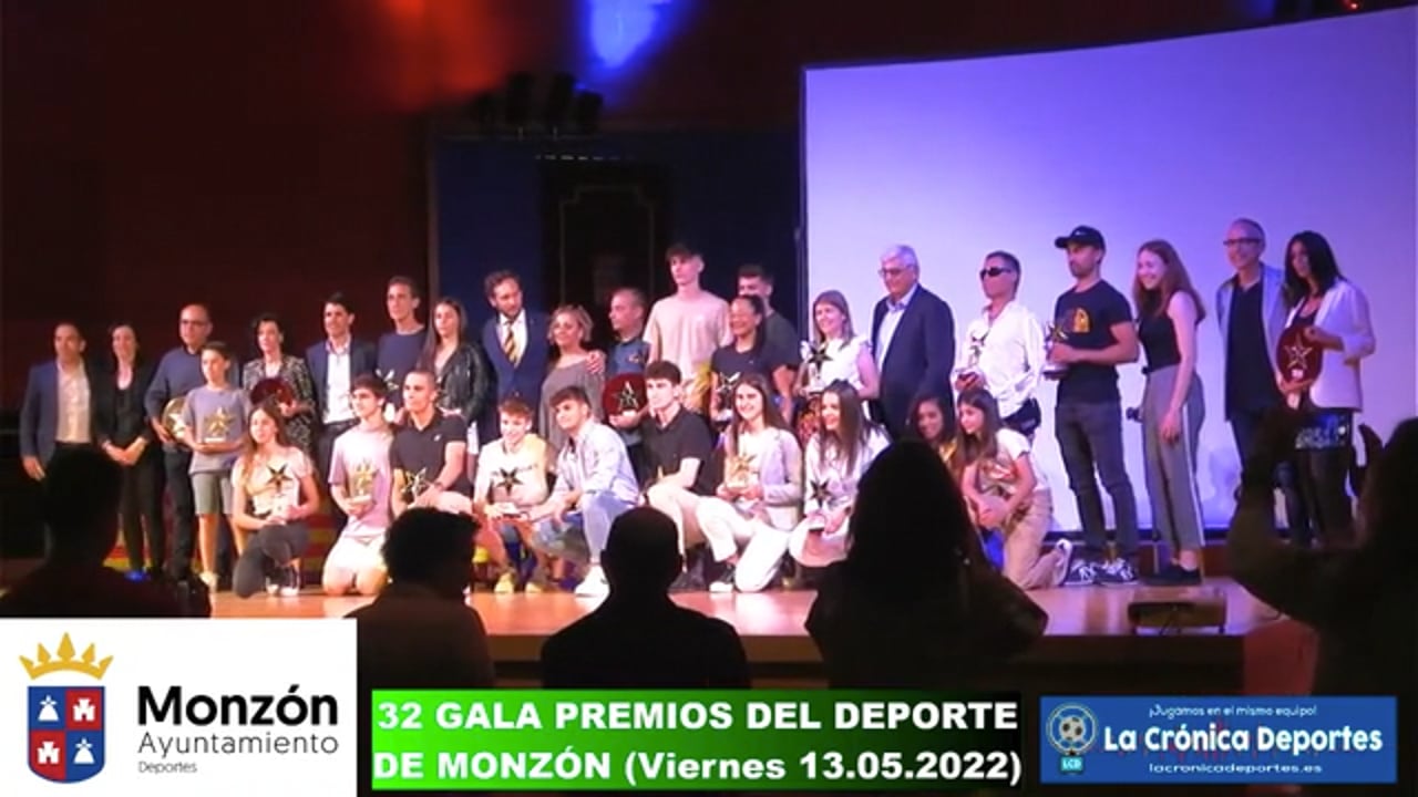 32º GALA PREMIOS DEL DEPORTE DE MONZÓN (Viernes 14.05.2022)