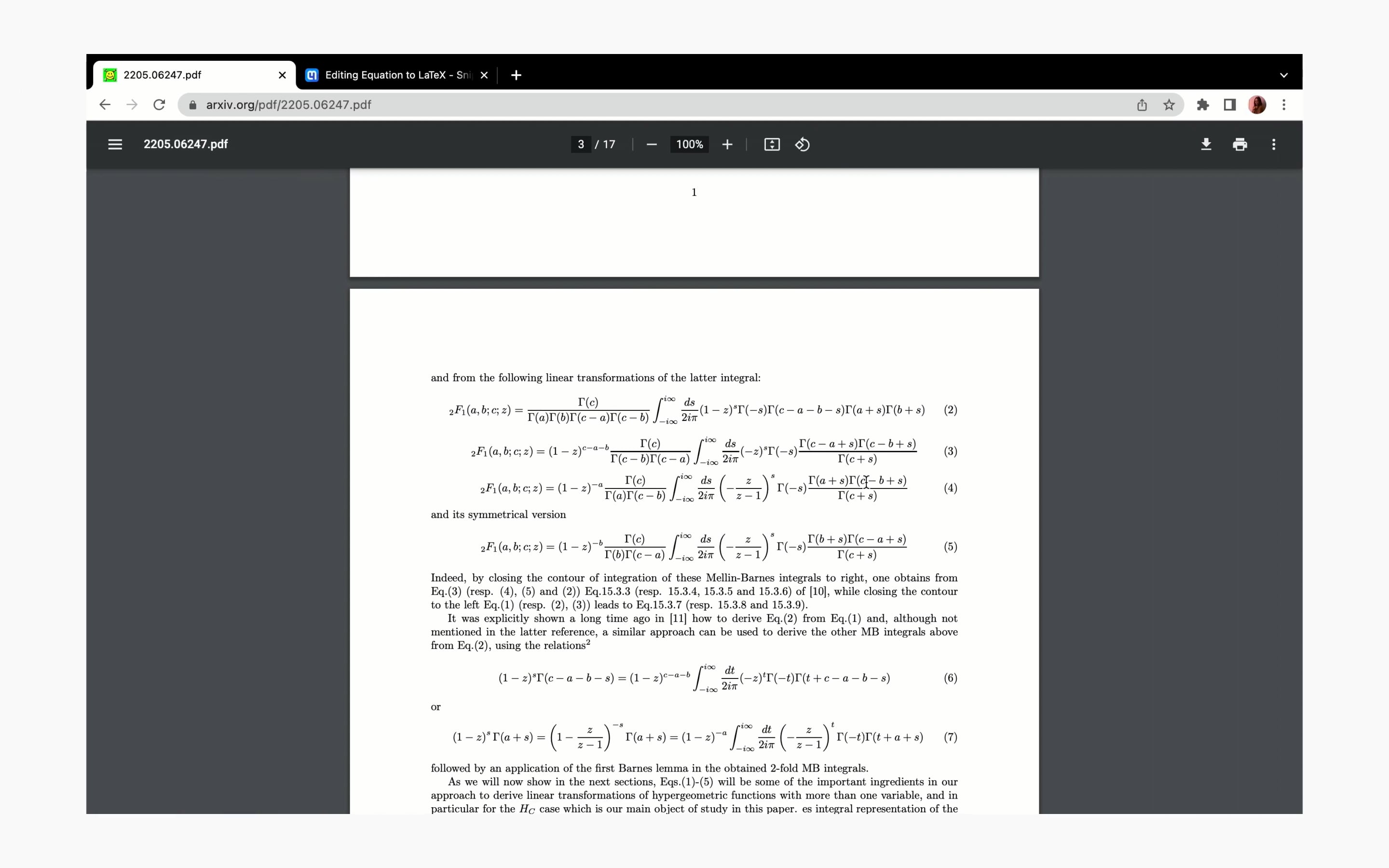 Equation to LaTeX