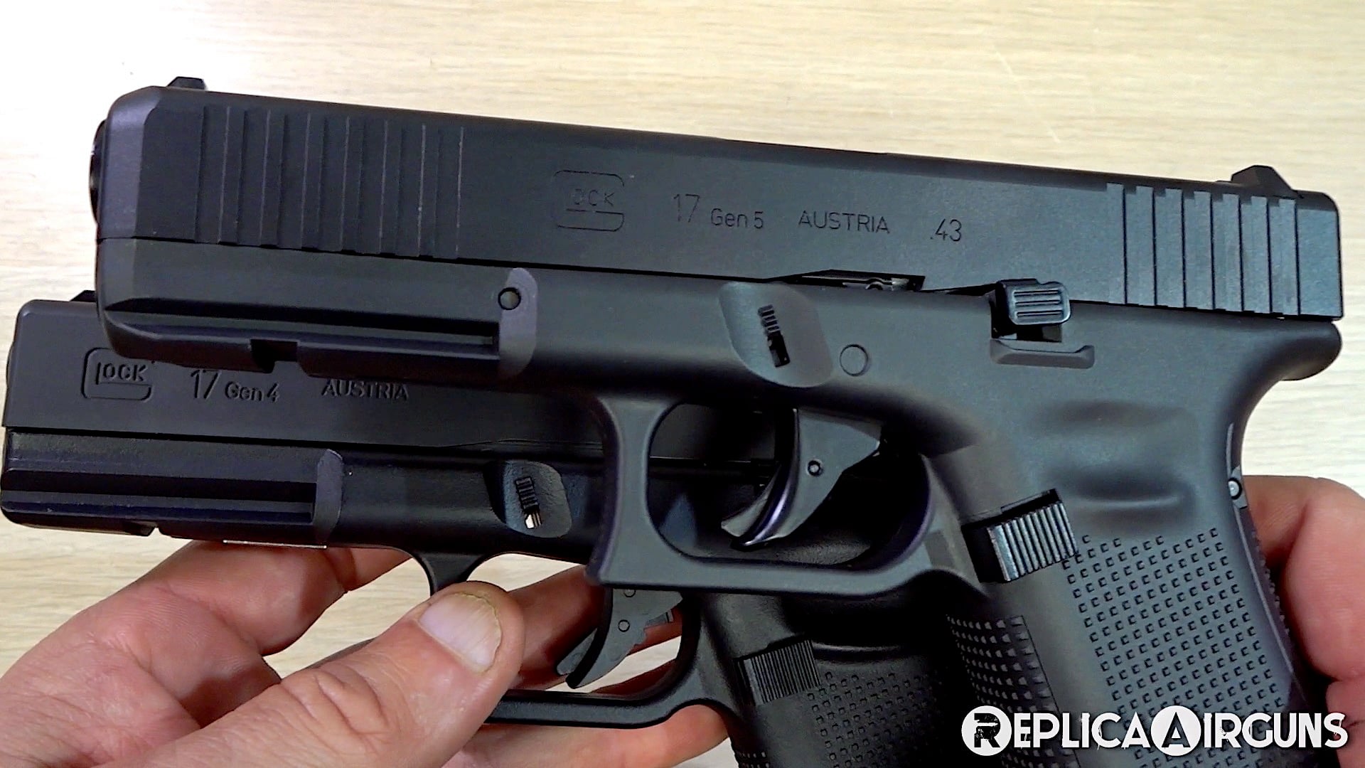 Umarex T4E Glock 17 Gen5 CO2 .43 Cal. Paintball Pistol Table Top Review.mp4