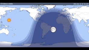 Eclissi di Luna: la simulazione di TimeandDate.com