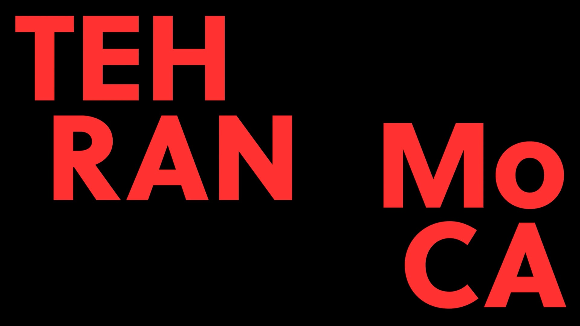 Tehran MoCA Trailer (In production)