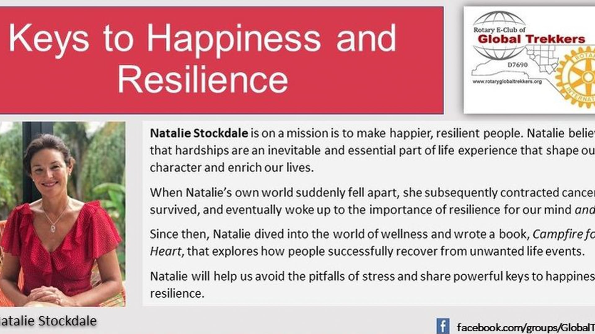 Natalie Stockdale - Keys to Happiness and Resilience