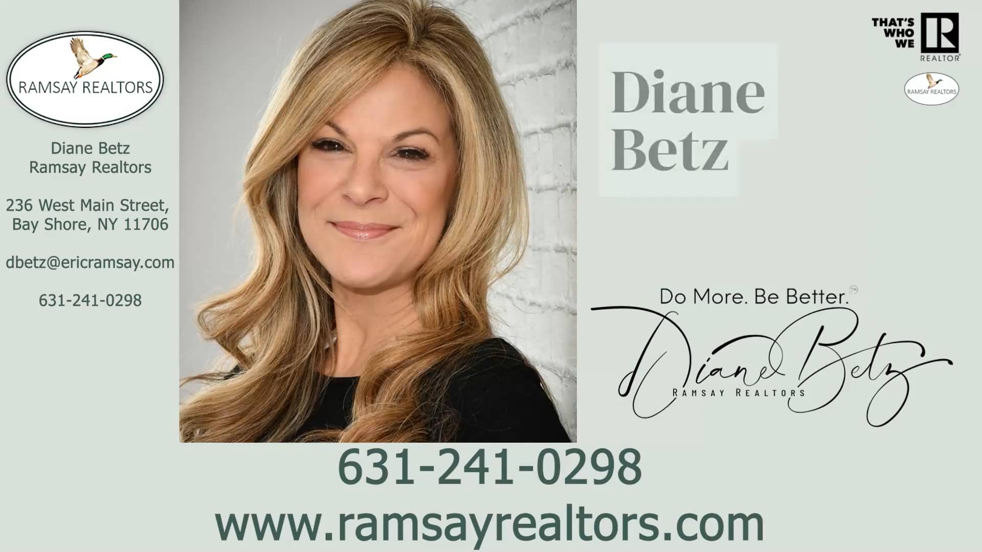 Diane Betz Ramsay Realtors on Vimeo