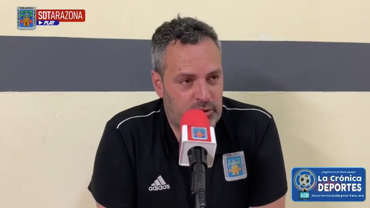 DAVID NAVARRO (Entrenador Tarazona) SD Tarazona 1-3 CE Europa / J 34 / 2ª RFEF - Grupo 3 / Fuente: Facebook SD Tarazona