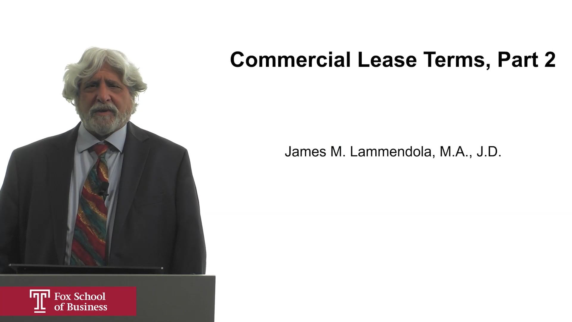 Login to view Commercial Lease Terms Part 2
