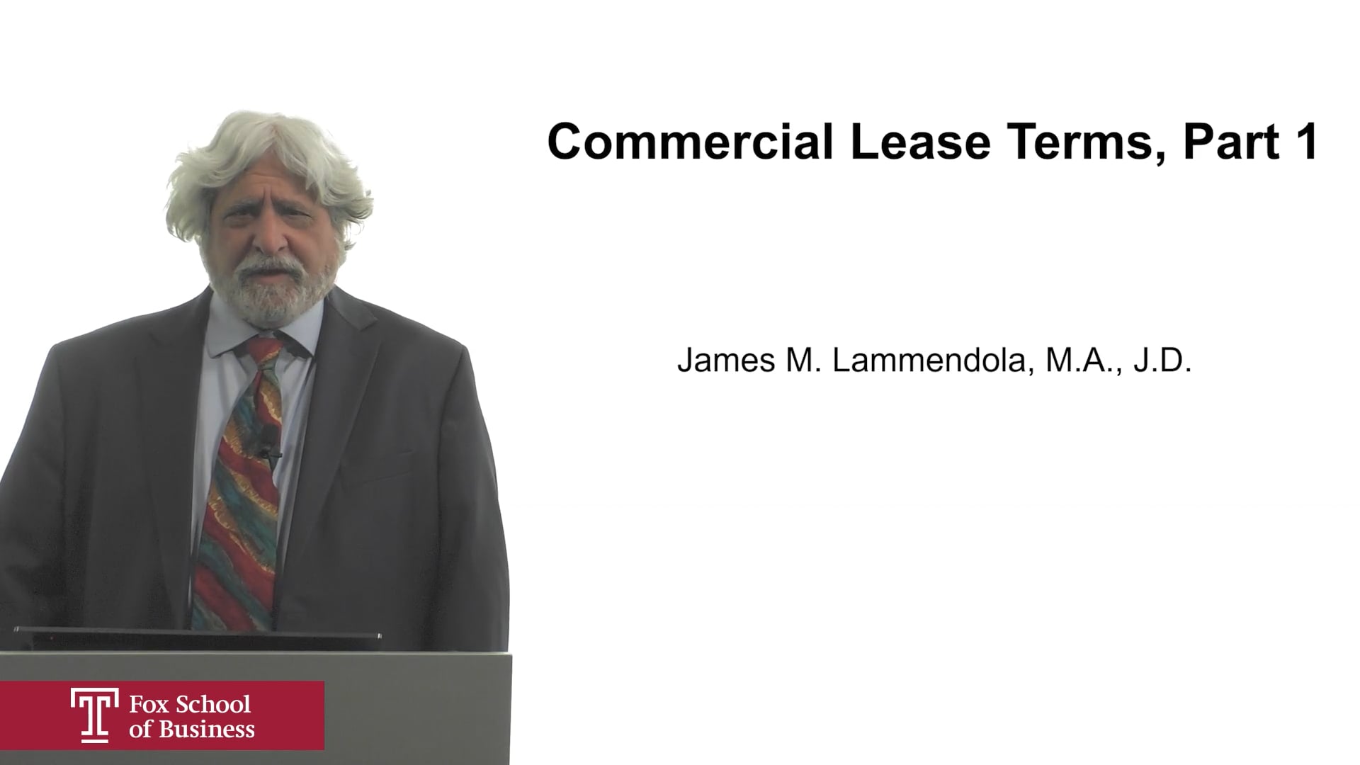 Commercial Lease Terms Part 1