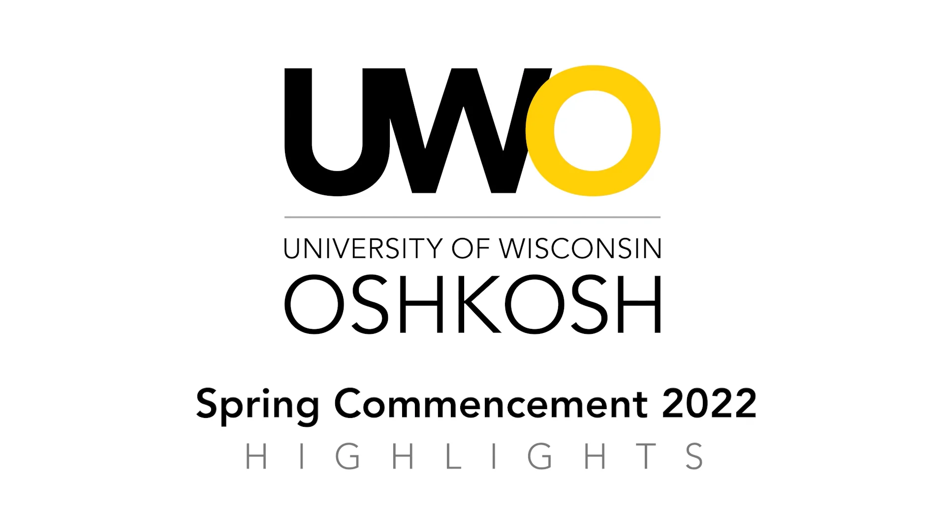 Spring Commencement Highlights 2022 UW Oshkosh on Vimeo