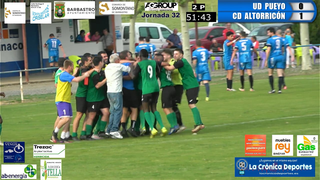 (RESUMEN y GOLES) UD Pueyo 0-1 CD Altorricón / J 32 / 1ª Regional Gr 2