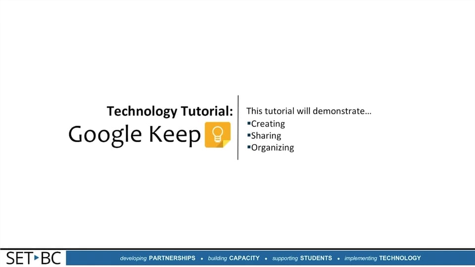 Google Keep – Tutorial