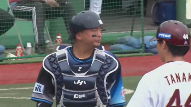 【ファーム】途中出場のライオンズ・岡田雅利がストライク送球で盗塁阻止!! 2022年5月17日  東北楽天ゴールデンイーグルス 対 埼玉西武ライオンズ
