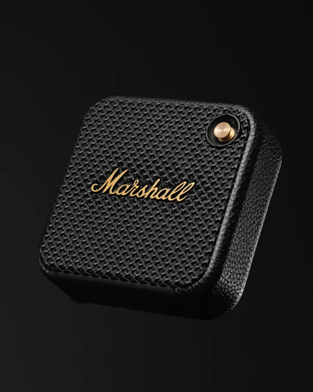 Marshall Willen Altavoz Bluetooth portátil (negro y latón)