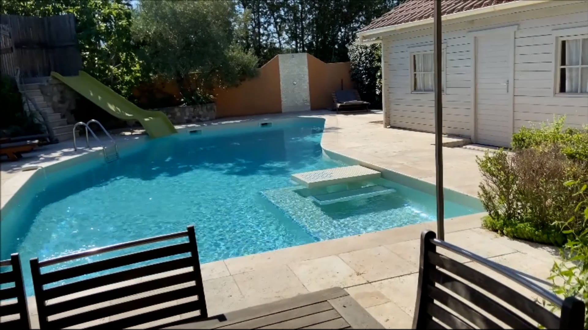 Garden and pool