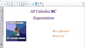 AP Calculus BC expectations