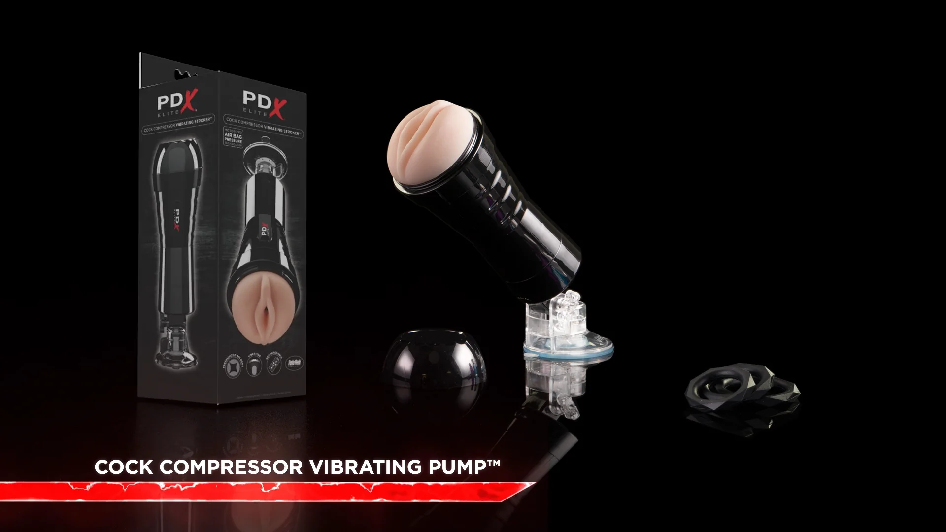 RD509 PDX Elite Cock Compressor Vibrating Stroker