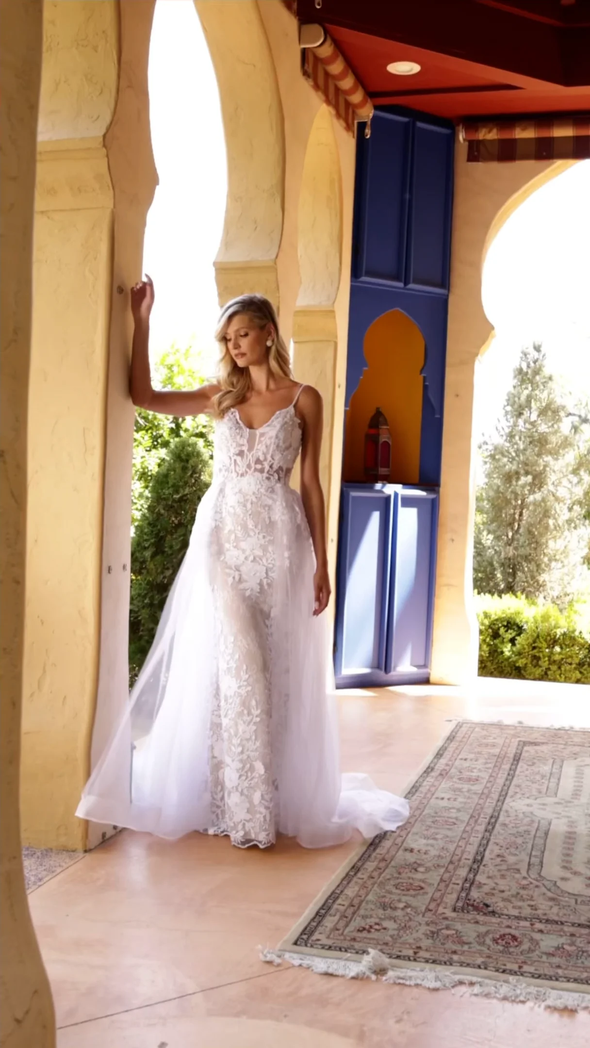 Lace Wedding Gown With Overskirt – Tux-USA® Lace Wedding Gown With Overskirt – Tux-USA®