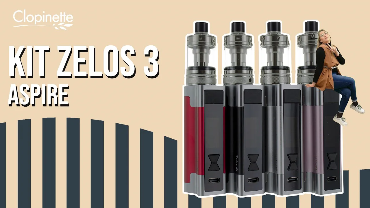 KIT ZELOS 3 - ASPIRE - CLOPINETTE