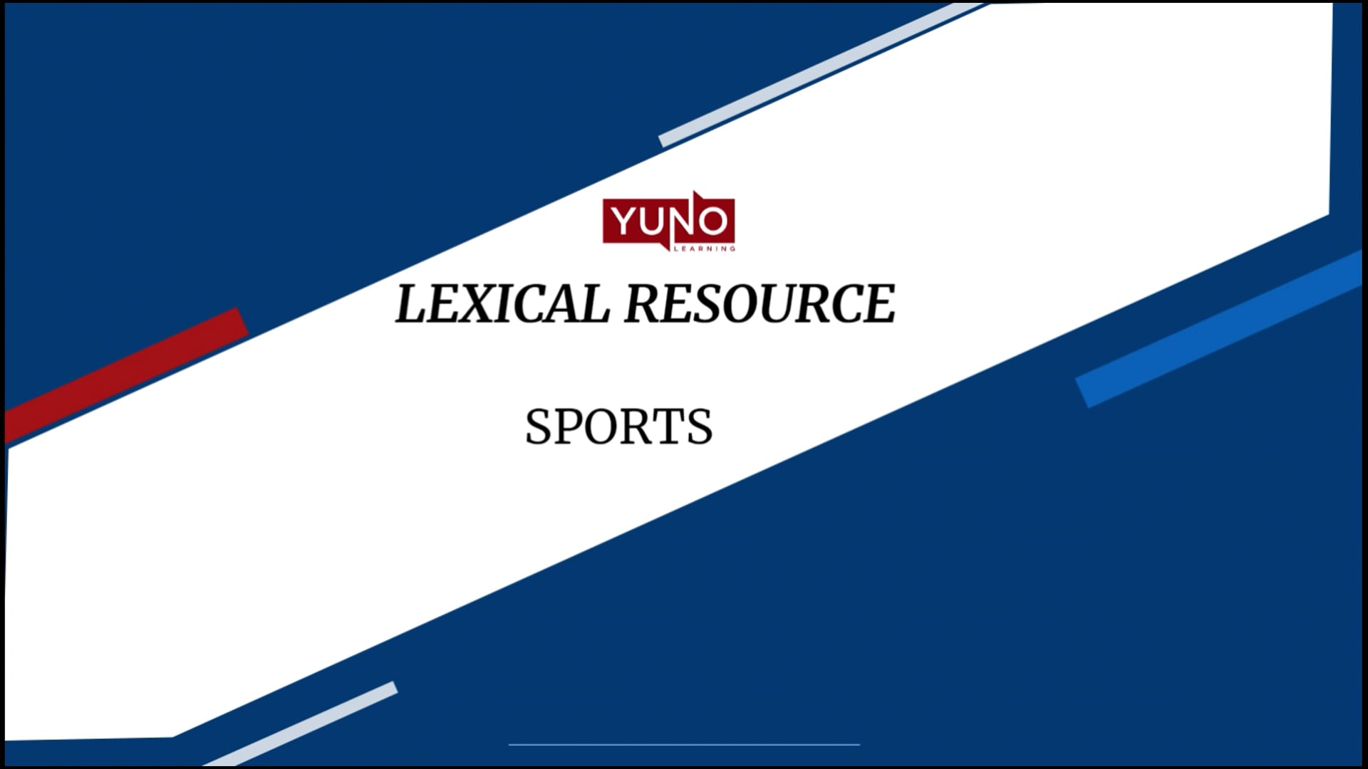 Band 9 IELTS Sports Related Vocabulary