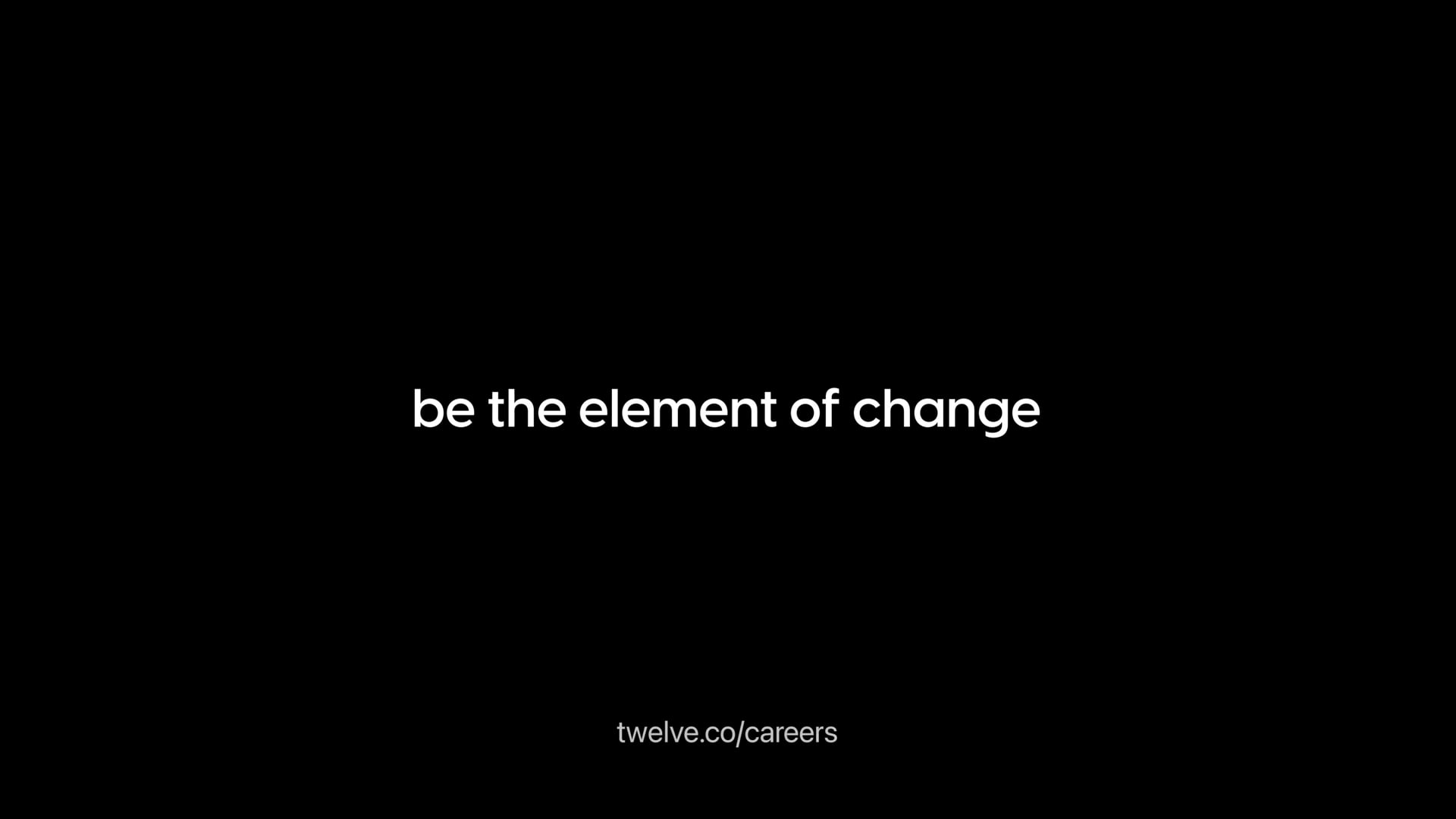 Be The Element of Change #TeamTwelve