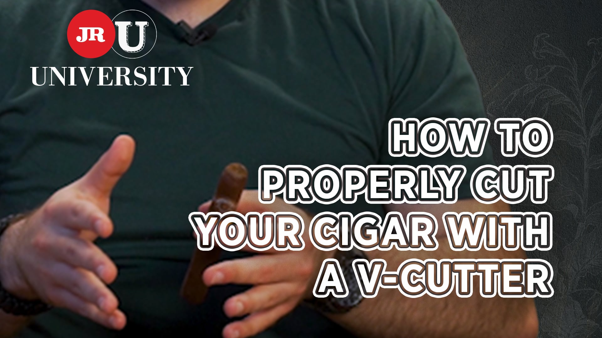 How to Properly Cut a cigar with a V-Cutter on Vimeo