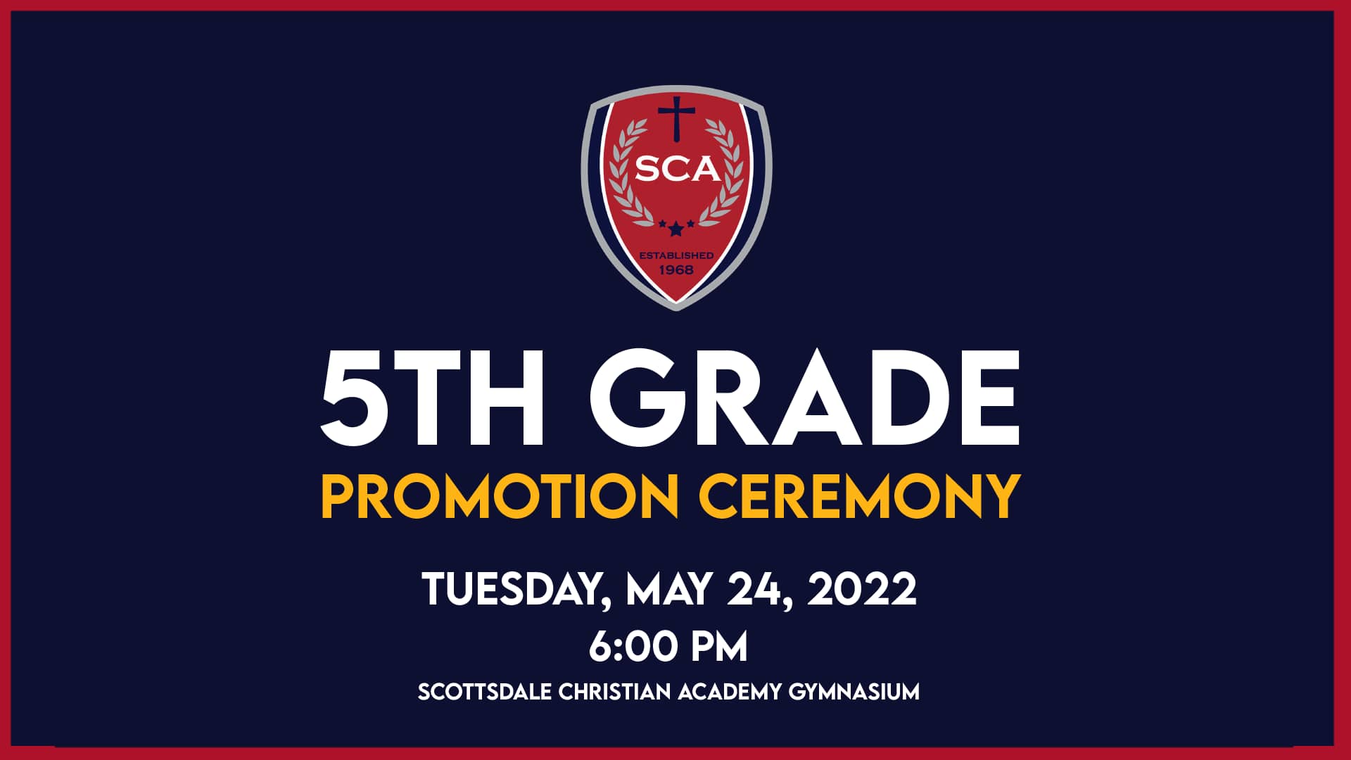 2022 Sca 5th Grade Promotion Ceremony On Vimeo