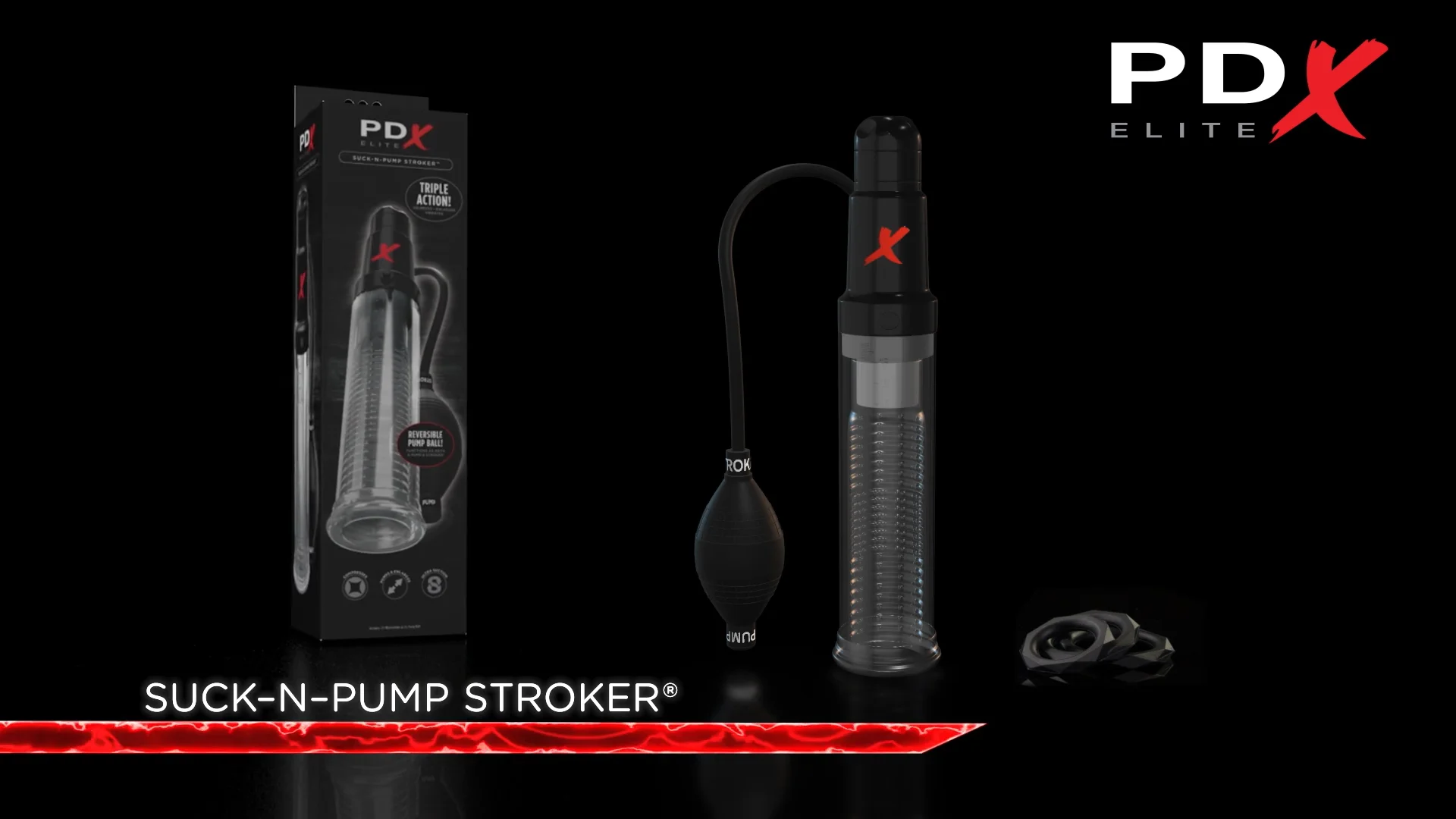 PDX Elite Suck-N-Pump Super Stroker RD528