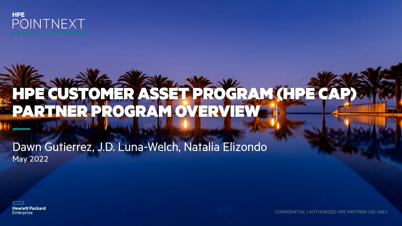 HPE Customer Asset Program on Vimeo