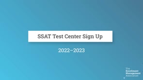 22-23 SSAT Test Center Signup