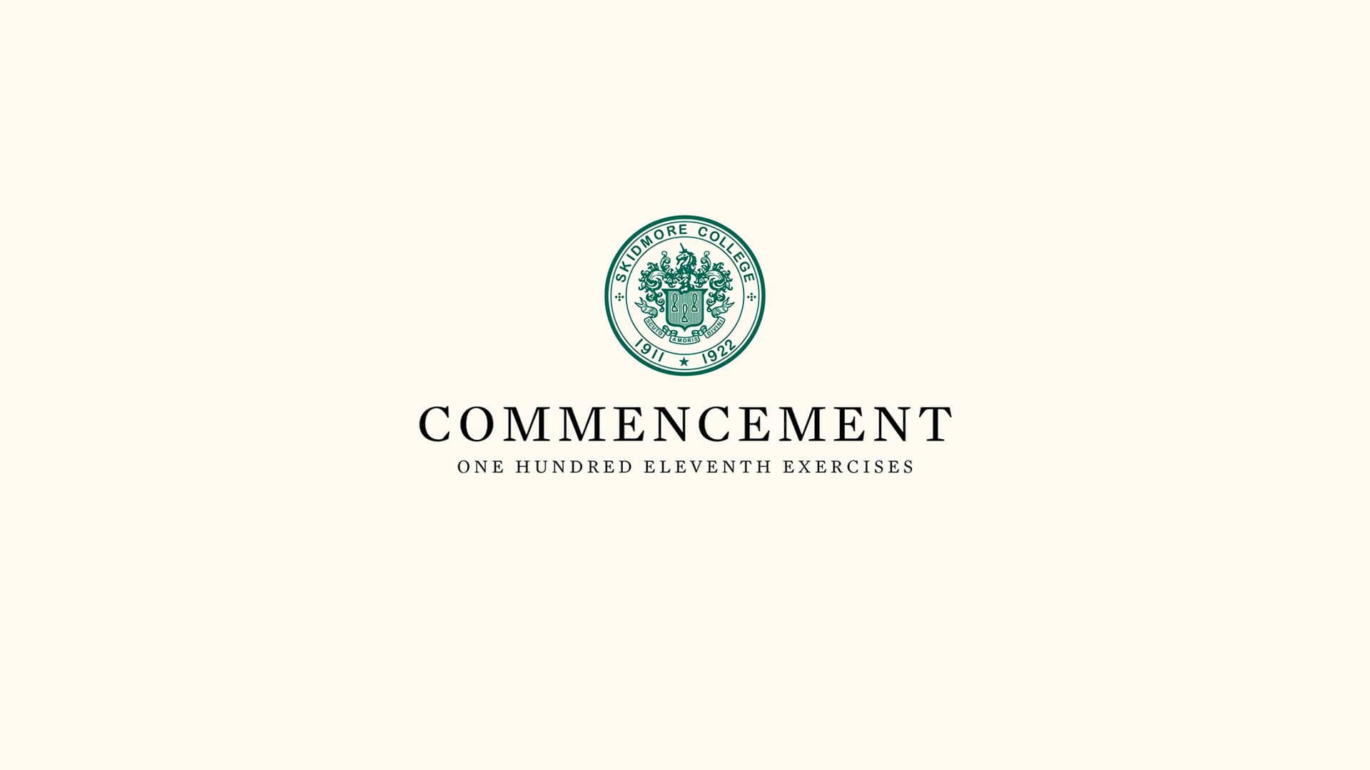 Skidmore College Commencement Ceremony 2022 on Vimeo