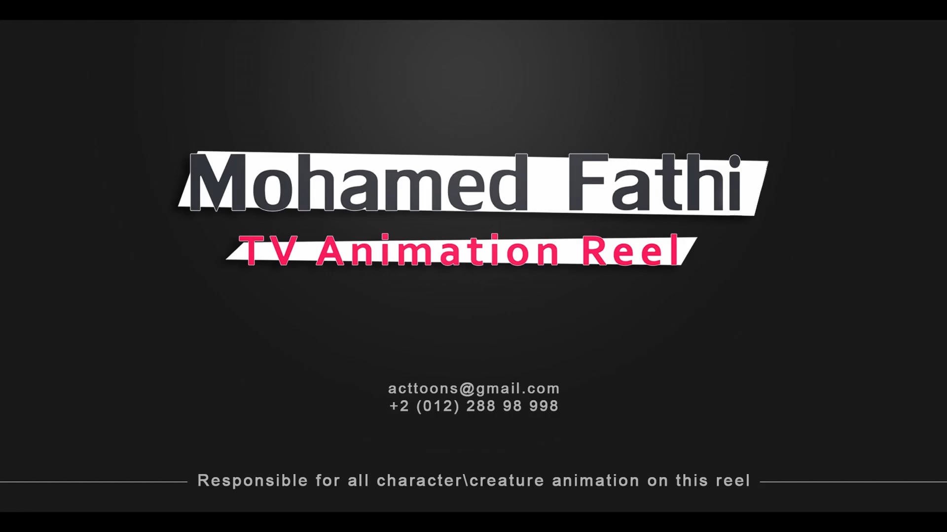 TV Animation Reel