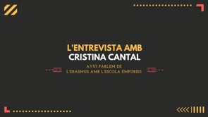 L'Entrevista amb Cristina Cantal -  Visita d'Erasmus