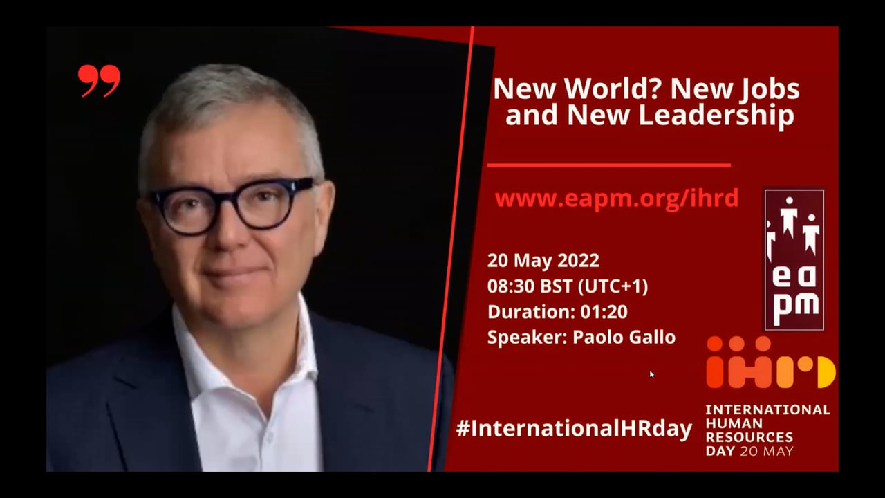 EAPM International HR Day event with Paolo Gallo