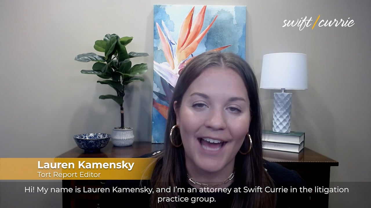 Tort Report Spring 2022 - Intro by Lauren Kamensky