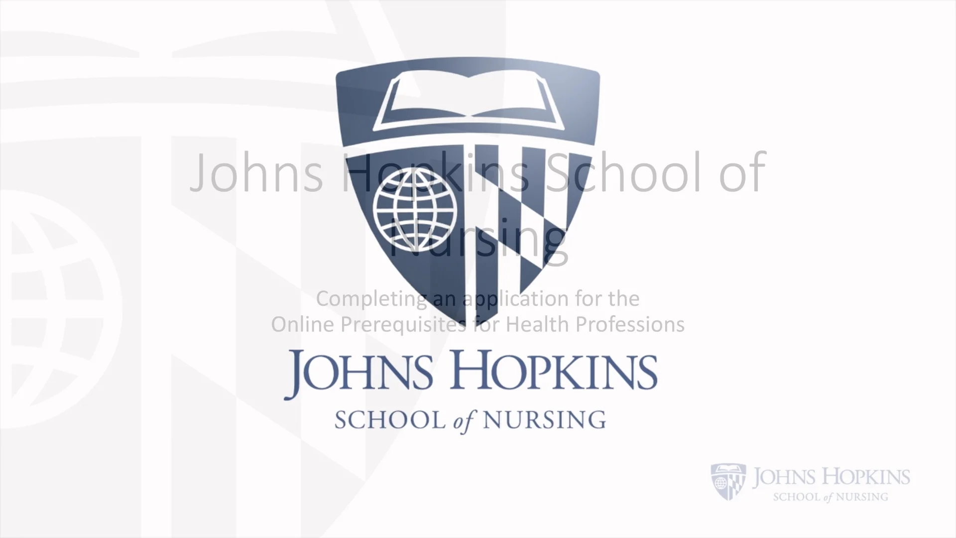 How to Apply: Prerequisites for Health Professions - Johns Hopkins 