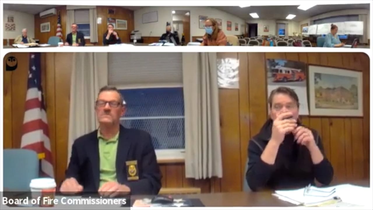 NCFD No1 Board of Fire Commissioners Meeting 5/19/22