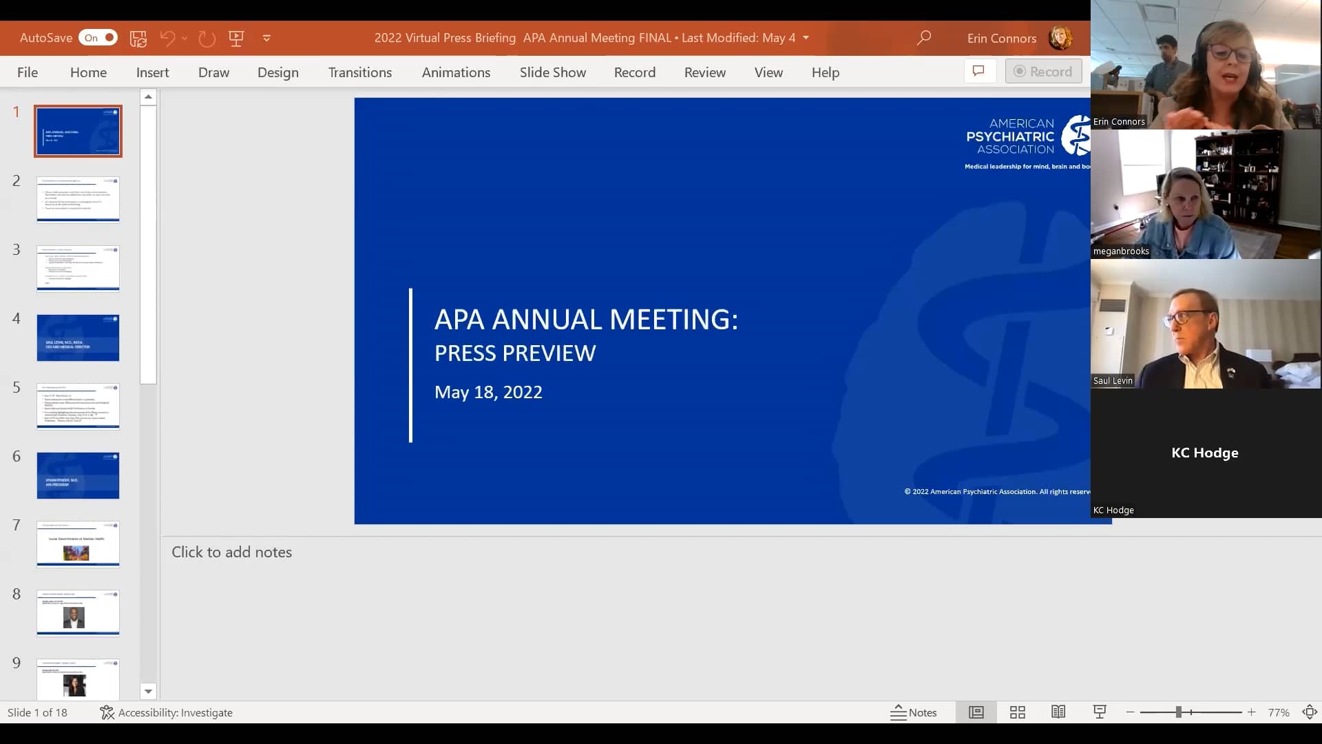 Virtual Press Briefing 2022 APA Annual Meeting on Vimeo