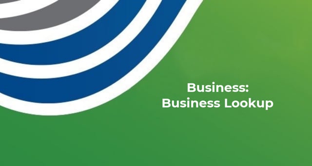 Businesses: Business Lookup