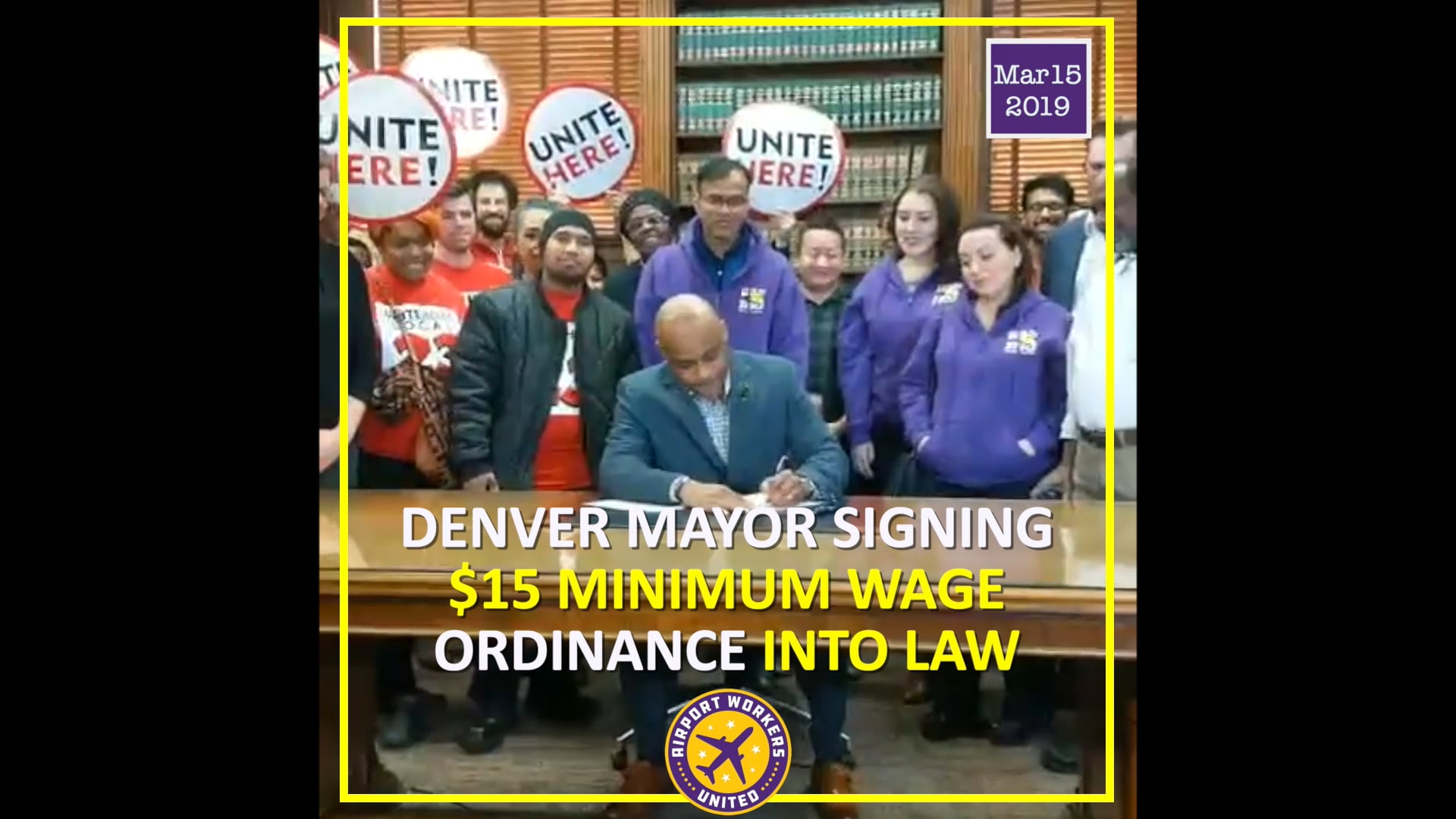 Denver Airport Workers Win $15/hr.