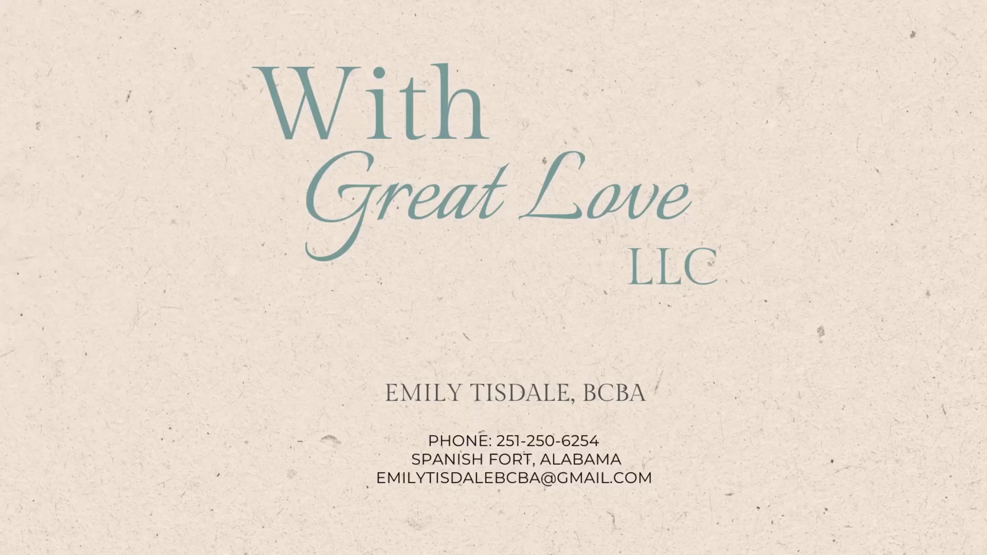 With Great Love, LLC