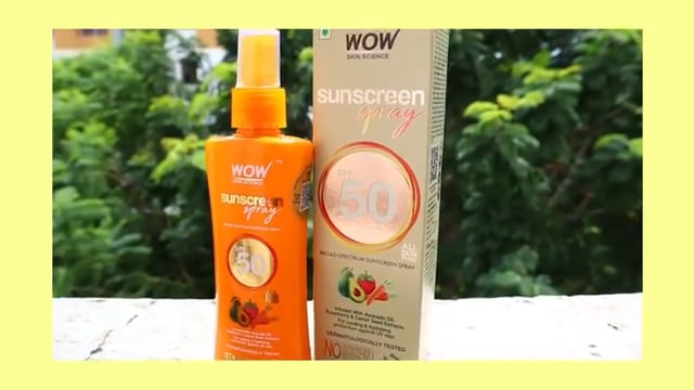 WOW Skin Science UV Water Transparent Sunscreen Spray SPF 50 Review & Demo | Sukanya Biswas