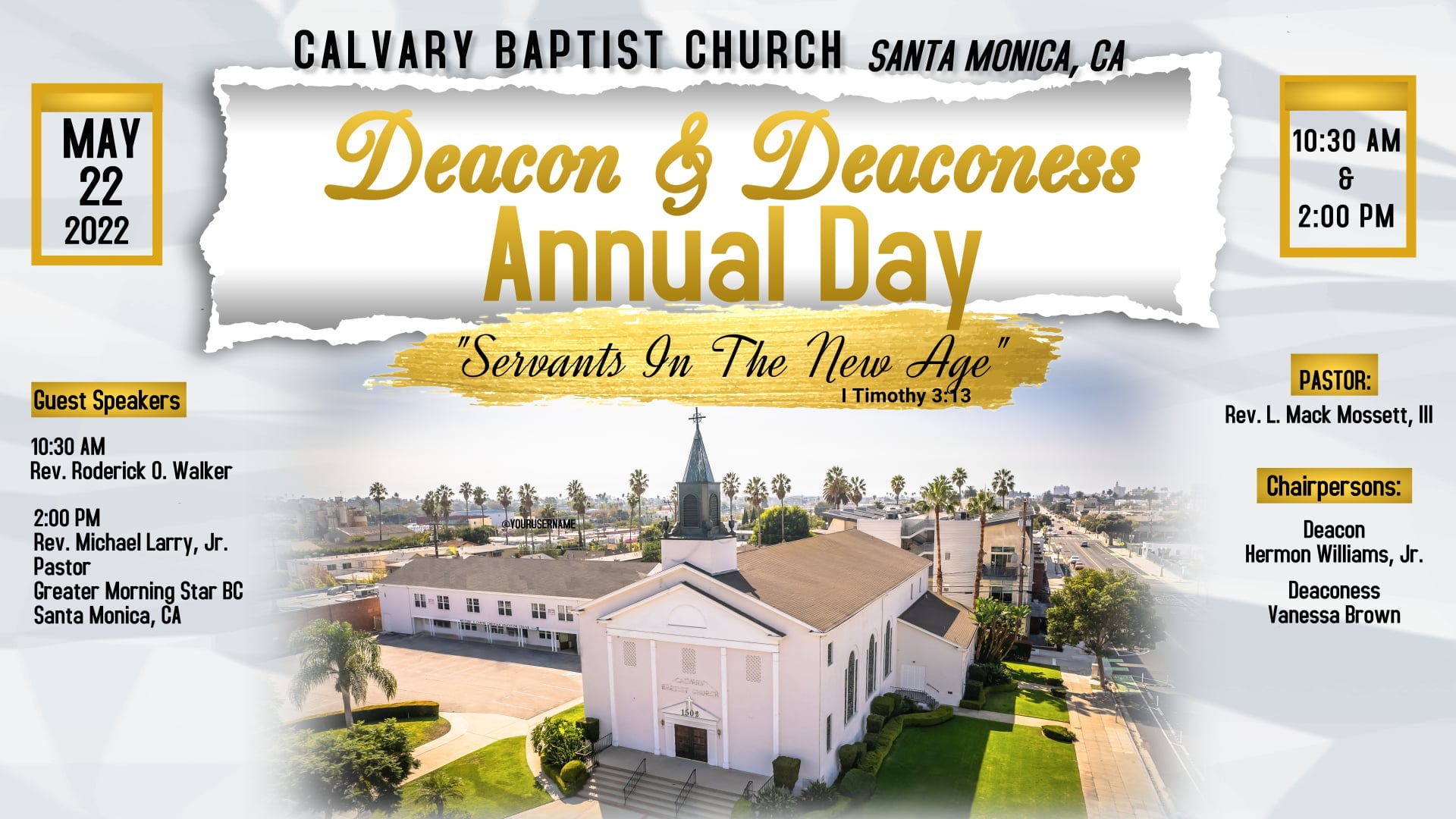 05.22.22  Deacon/Deaconess Annual Day - Afternoon Service
