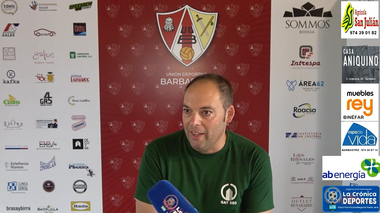 SAMUEL SANZ (Entrenador Valfonda) UDB Somontano 0-2 CD Valfonda / Jornada 3 / Play Off de Ascenso a 1ª Regional