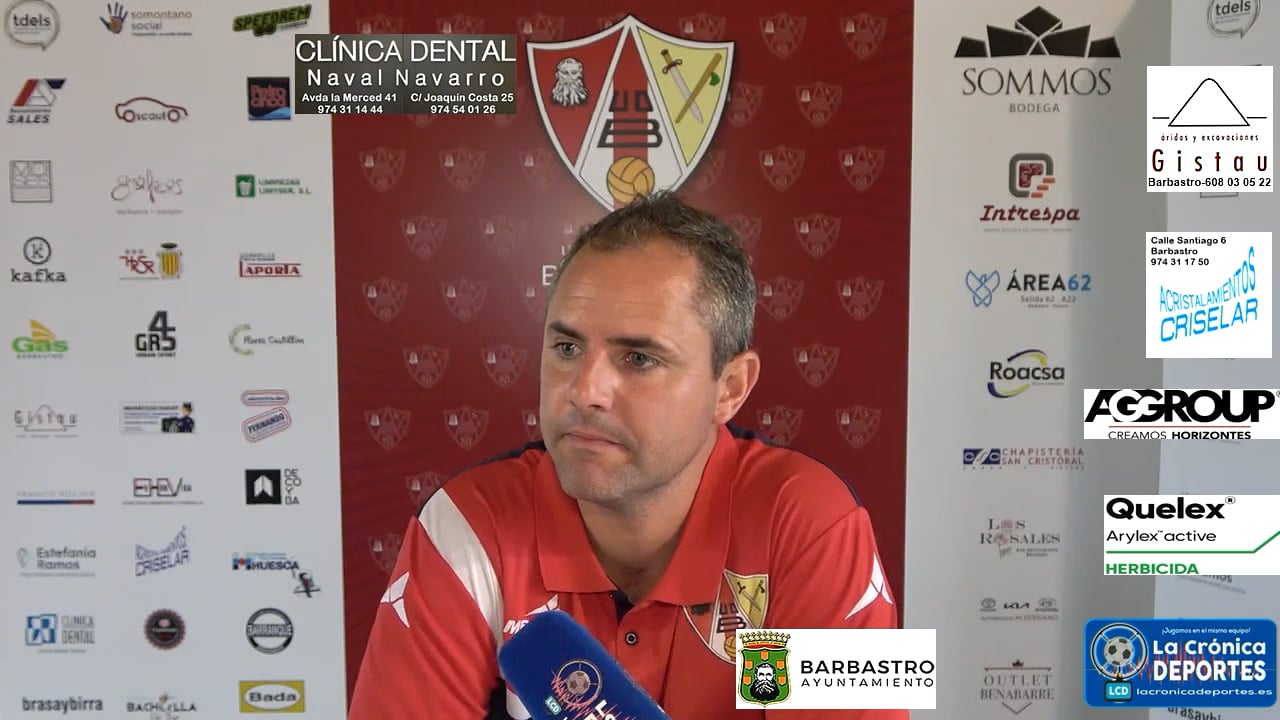 JOEL BORBÓN (Entrenador Barbastro Somontano) UDB Somontano 0-2 CD Valfonda / Jornada 3 / Play Off de Ascenso a 1ª Regional