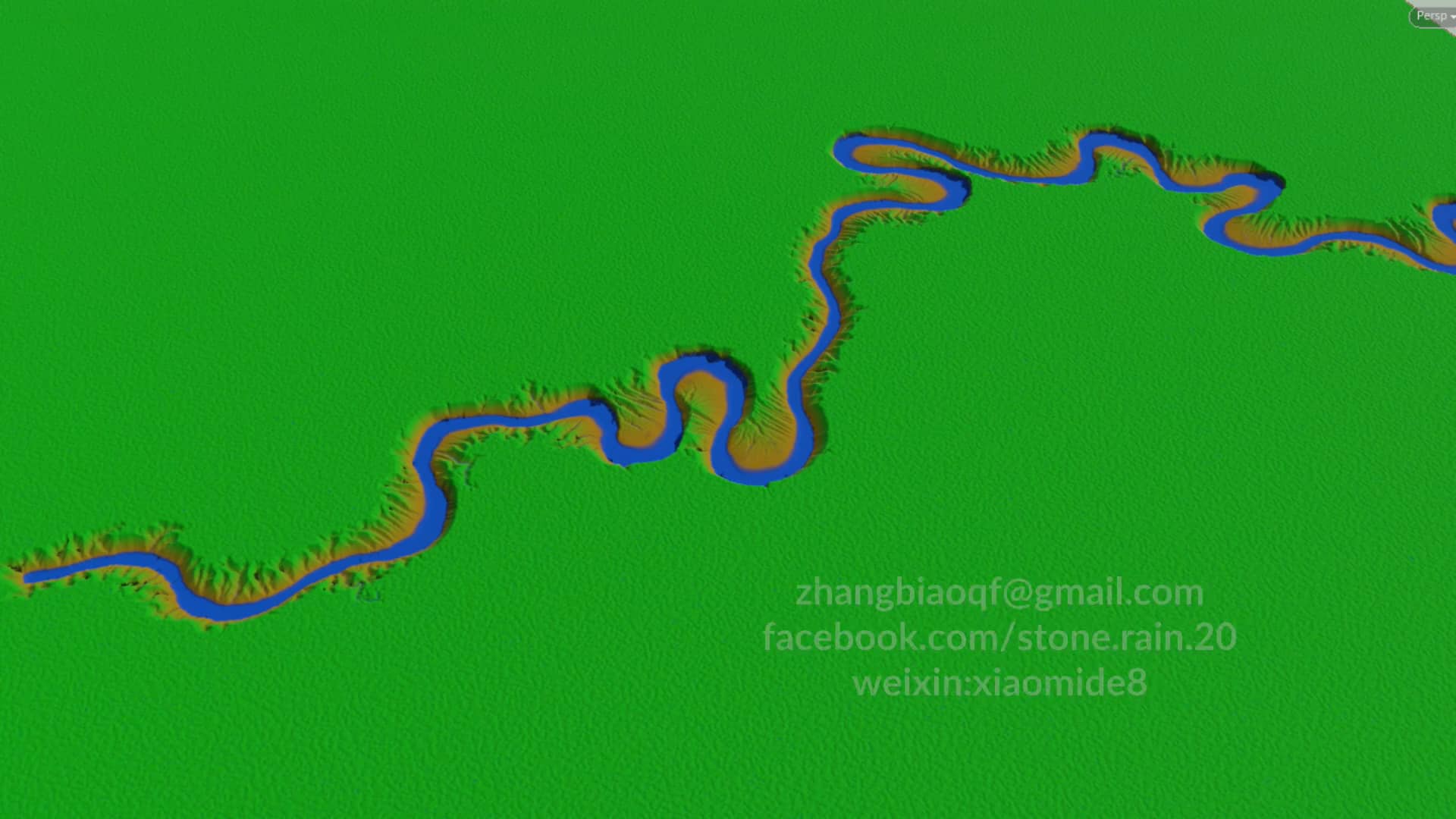 procedural river meander and oxbow lake on Vimeo
