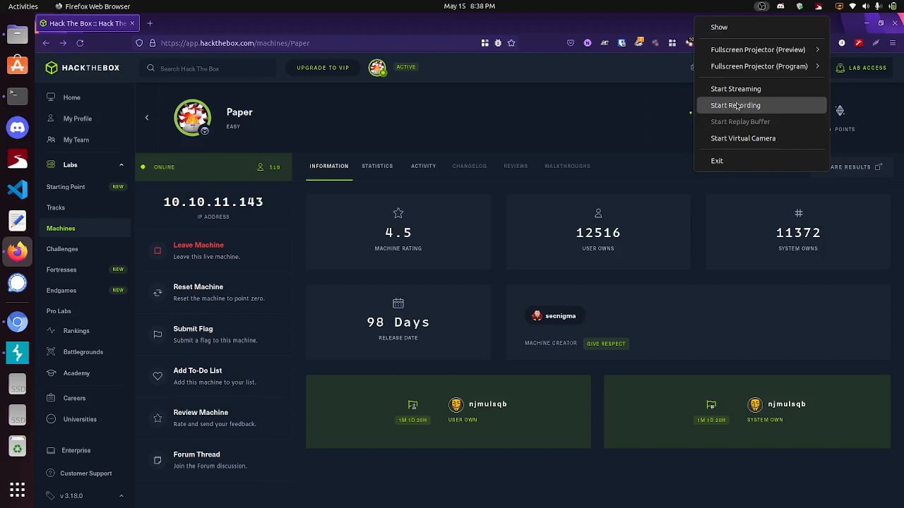 Paper Walkthrough | HackTheBox | Urdu on Vimeo