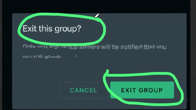 Neu: WhatsApp Gruppe "still" verlassen